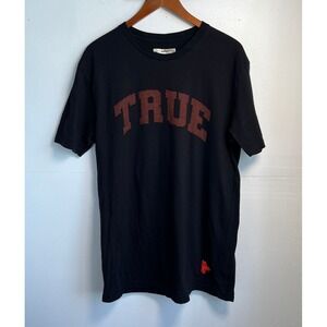 True Religion Graphic T-Shirt Black Large Streetwear Urban Casual Logo Tee 2021
